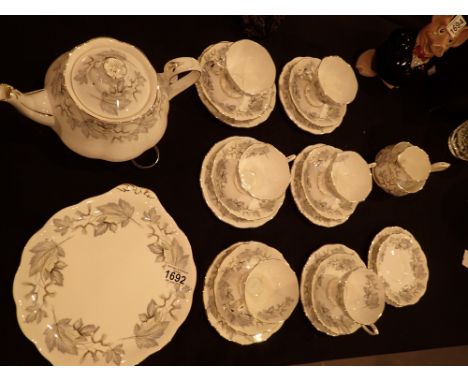 Silver Maple Royal Albert tea service for six ( with spares )