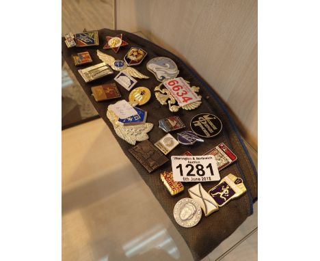 Army forage cap and badges