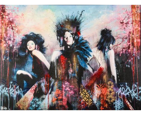 TROIKA (2003)  ARTIST SIGNED LIMITED EDITION COLOUR PRINT ON CANVAS ‘Trinity’ (8/95) with certificate 36” x 48” (91.5cm x 122