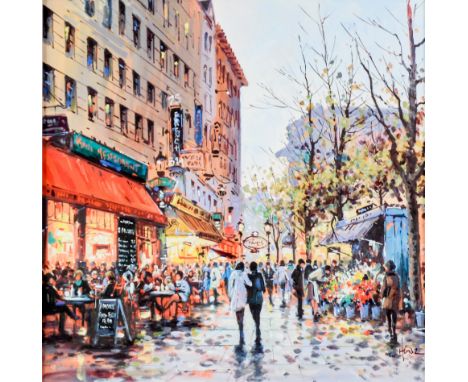 HENDERSON CISZ (1960)  ARTIST SIGNED LIMITED EDITION COLOUR PRINT ‘City of Love’ (143/195) with certificate  13 ½” x 13 ½” (3