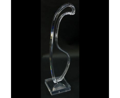 Large Mid Century Modern Abstract Sculpture Signed Beritts '32. Scuffs to base from display, light scuffs to surface otherwis