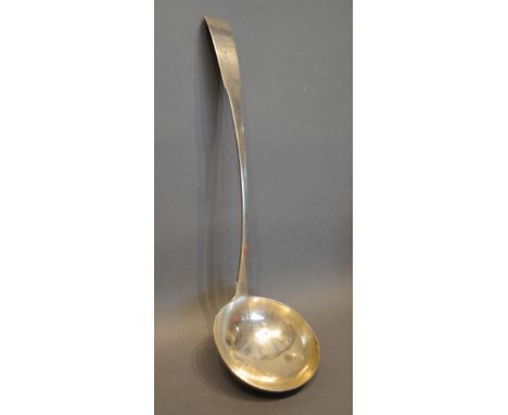 A George III Irish Silver Ladle with Fiddle pattern handle, Dublin 1803, makers JP 