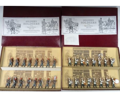 John Tunstill's Soldiers Soldiers French Colonial Infantry with eight piece band, Russian sixteen piece band, Light Infantry,