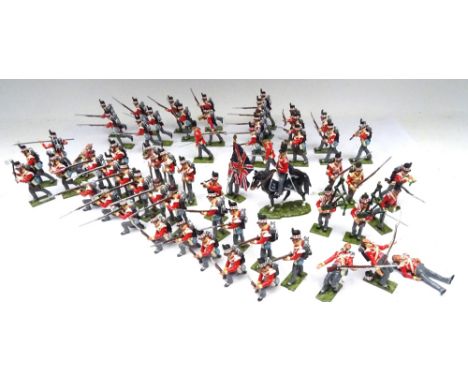 Little Legion Waterloo series British 71st Foot Highland Light Infantry with Officers, Colour Bearer, Pipers, Buglers and Sap
