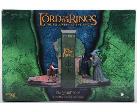 Quantity of Miscellaneous Lord of the rings Collectables, Including: Sideshow weta No Admittance Collectable Polystone Booken