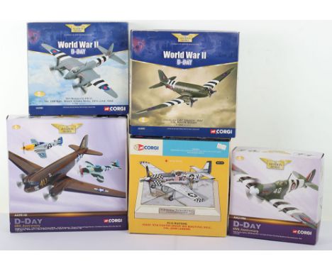 Quantity of Aeroplane Die Cast Models, 1:72 Scale Corgi, P51D Mustang-USAAF 78th Fighter Group, ‘Big Beautiful Doll’ Col. Joh