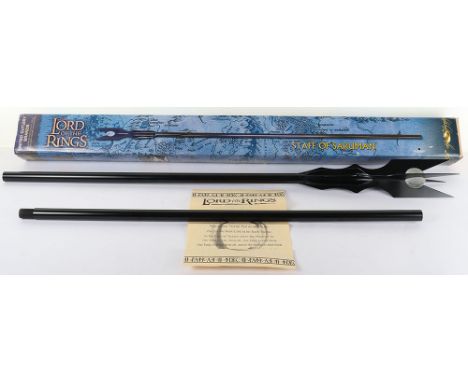 Lord of The Rings Staff of Saruman, United Cutlery brands, with certificate mint boxed.
