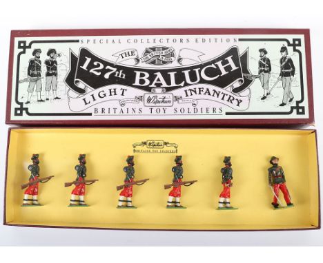 Britains set 8833 127th Baluch Light Infantry, figures tied in original box, (excellent condition).
