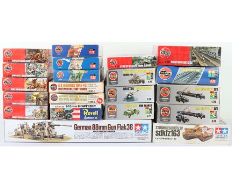 Quantity of Plastic Kits, Including: Airfix 1:32 Scale, WWII British Commandos, Airfix 1:72 Scale, WWI Royal Royal Horse Arti