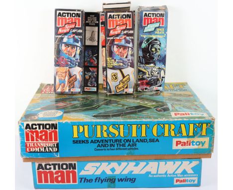 Vintage Boxed Palitoy Action Man Pursuit Craft, no 34738 in excellent complete condition, with leaflet, box lid has wear, Sky