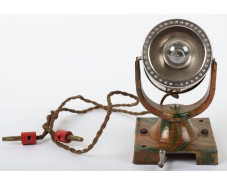 Marklin (Germany) Searchlight, cast metal/tinplate camouflage body, complete with light bulb, in excellent original condition