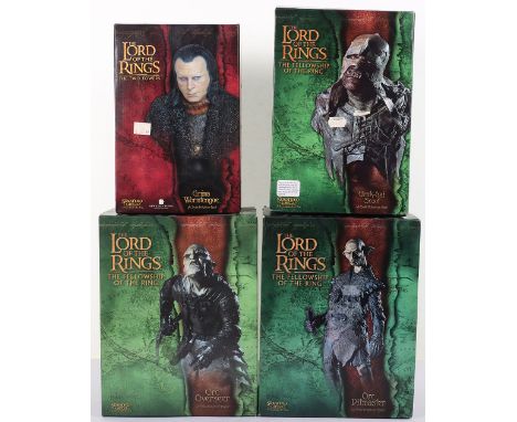 Sideshow Weta Collectables Lord of The Rings Orc Pit master 1/6 Scale Polystone, In Excellent Condition, Orc Overseer 1/6 sca