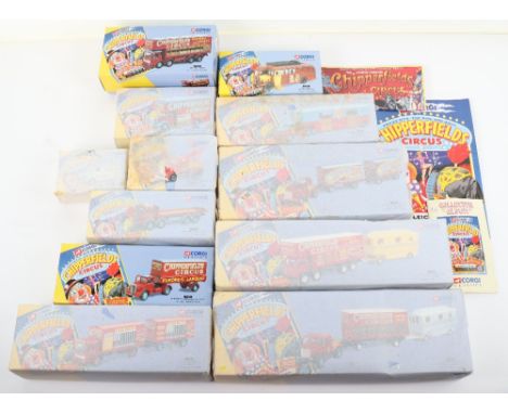 Corgi Classics Chipperfields Circus Set of Twelve Models, including: 96905 Advance Booking Vehicle, sealed unopened, 97022 AE