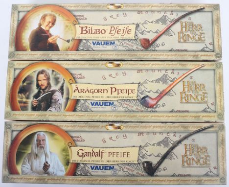 VAUEN Collectable Lord Of the Rings Smoking Pipes, Including: Aragon, Gandalf And Bilbo Baggins pipes from the movies, in Nea