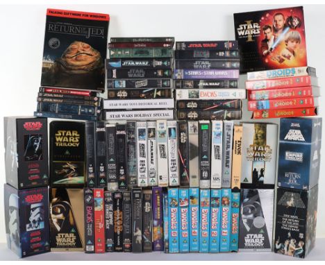 Star War Collection of Videos, nine boxed sets including Special edition  Trilogy sealed, forty eight single videos including