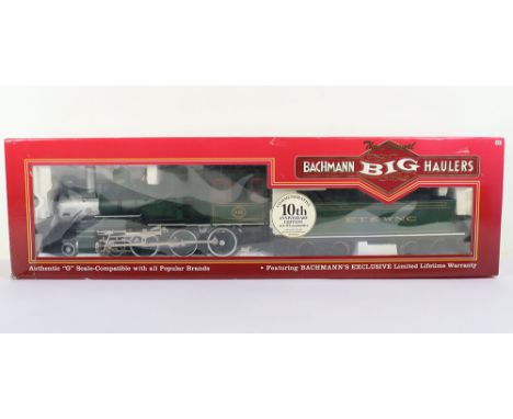Bachmann boxed G scale 81098 4-6-0 Steam Locomotive ET &amp; WNC, 10th Anniversary Edition in green livery with realistic smo