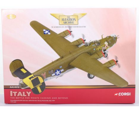 Corgi Boxed Aviation Archive&nbsp;1:72 Scale,Consolidated B-24H Liberator, 464th Bomber Group, Pantanella Italy 1944, AA34010