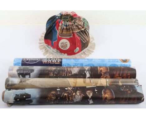 Four Rolls of Vintage Star Wars Vymura Wall Paper,1978,1980, 1997, all three sealed 5.2M x 10m approx. an opened roll 1980 pl