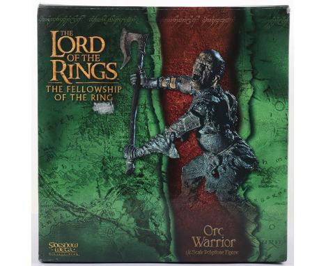 Sideshow Weta Collectables, The Lord of The Rings The Fellowship of the ring  Orc Warrior 1/6 Scale Polystone Figure, In Exce