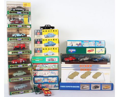 Quantity of modern issues Corgi and Dinky models, Including: Corgi, Jaguar ‘E’ Type. 30th Anniversary, Two 1:43 Scale Superca