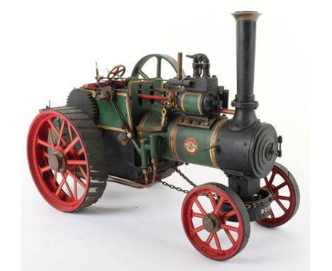 A William Allchin Live Steam Traction Engine Scale Model, 2” scale (1/6th) this finely detailed model measures in 14” Length,