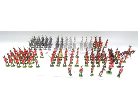 Royal Scots by Britains and others with Highland Light Infantry, King's Own Scottish Borderers, Officers, Colours and Musicia