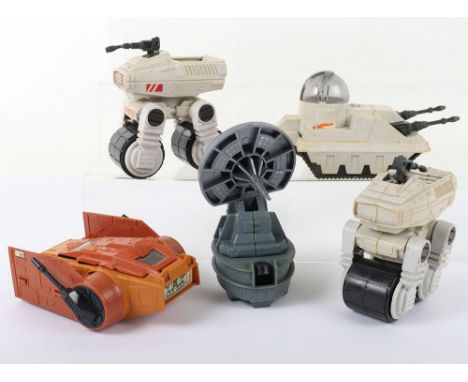 Vintage Star Wars Unboxed Mini Rig Vehicles, AST-5, 2 x MTV-7, MLC-3 and a  Radar Laser Canon, all in good used condition. (5