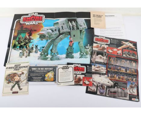 Star Wars Original Leaflets/Epemera, Kenner 1980 Sweepstakes leaflet, Palitoy ROTJ A Rancor Keeper promotional leaflet, Kenne