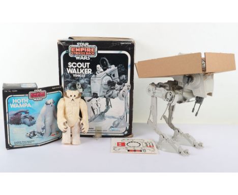 Boxed Vintage Kenner The Empire Strikes Back Scout Walker Vehicle, in excellent original condition, decals have been applied,
