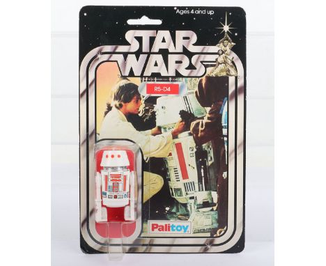 Palitoy Star Wars Arfive-Defour (R5-D4) Vintage Original Carded Figure, 3 ¾ inches mint, with a very good factory sealed bubb