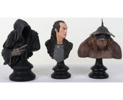 Sideshow Weta Collectable Busts, The Lord of The Rings  Catapult Troll Design Maquette (1464/3000), Lord Elrond Polystone Bus