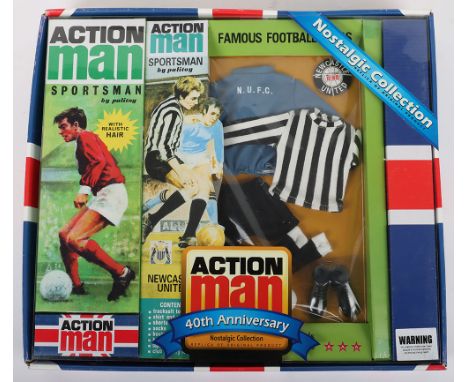 Action Man Palitoy Sportsman Famous Football Clubs Newcastle United 40th Anniversary Nostalgic Collection, replica of origina