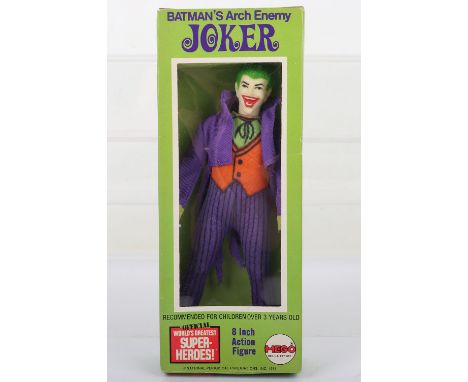 Mego Worlds Greatest Super Heroes Batmans Arch Enemy Joker  Vintage Original Figure, 8 inches mint, in an excellent original 