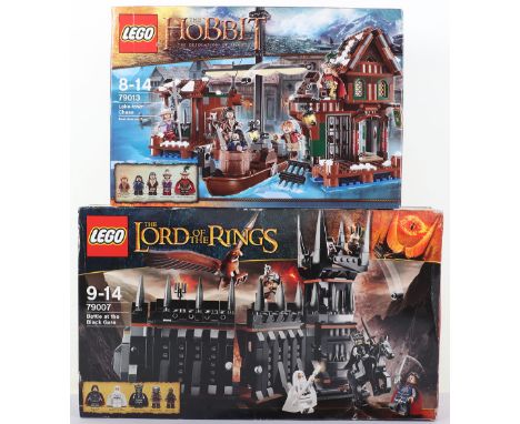 Two Lego Sets, LEGO: 79013 The Hobbit The Desolation of Smaug, Lake-Town Chase, LEGO 79007, The Lord of the Rings, Battle at 