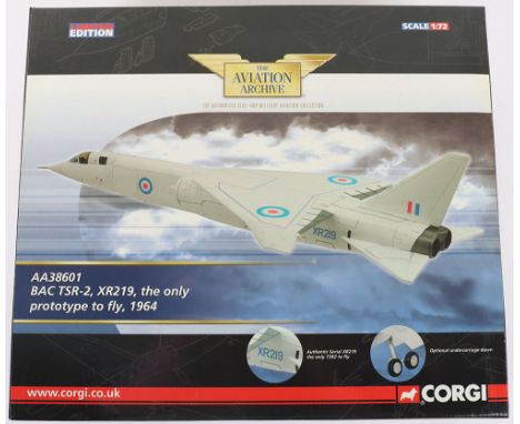 Corgi “The Aviation Archive” 1:72 Scale Model, AA38601 Bac Tsr-2, XR2219, the only prototype to fly, 1664, model comes boxed 