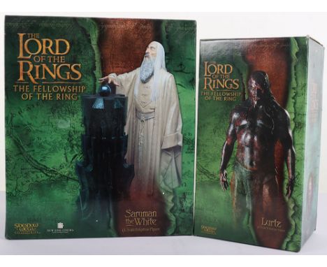 Sideshow Weta Collectables Lord of The Rings Saruman the White, 1/6 Scale Polystone statue, In good condition with damaged fi