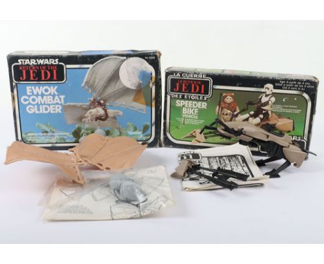 Vintage Boxed Palitoy Star Wars Return of The Jedi Speeder Bike Vehicle, in good complete condition, with Instruction leaflet