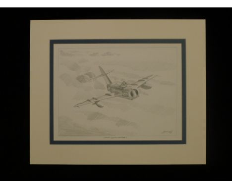 B14 RARE Philip West ORIGINAL PENCIL DRAWING "Concept Sketch Number 2" signed by Philip West. This is an original hand drawn 