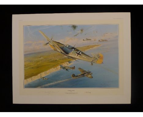 B4 Robert Taylor "Steinhoff Tribute" Ltd. Edition signed by General Johannes Steinhoff KC with Oak Leaves and Swords. This pr