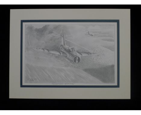 B13 RARE Philip West ORIGINAL PENCIL DRAWING "Final Concept Sketch - A Bat Out Of Hell" signed by Philip West and dated 1998.