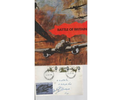 Battle Of Britain Collection. Signed FDC by Don Kingaby - GPO First Day Cover. Westminster Abbey, A Service Of Thanksgiving a
