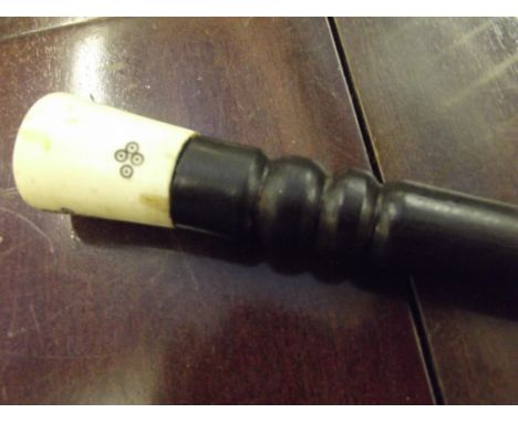 Bone Handled Walking Stick 