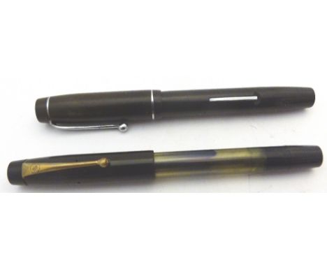 ONOTO DELAHUE FOUNTAIN PEN. Onoto Delahue fountain pen and a Summit Cadet S100 fountain pen both with 14 K nibs