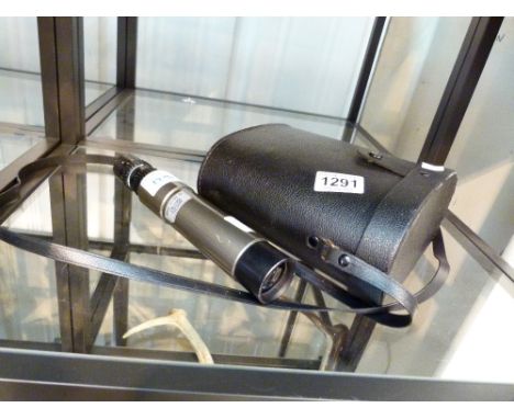 BINOCULARS AND A MONOCULAR. Pair of cased Zenith binoculars and a monocular telescope