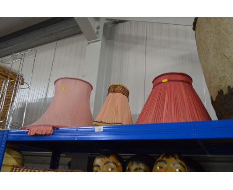 Three lamp shades