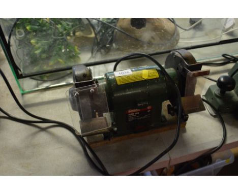 A Bosch bench grinder