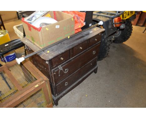 A Stag chest fitted three short over two long drawers