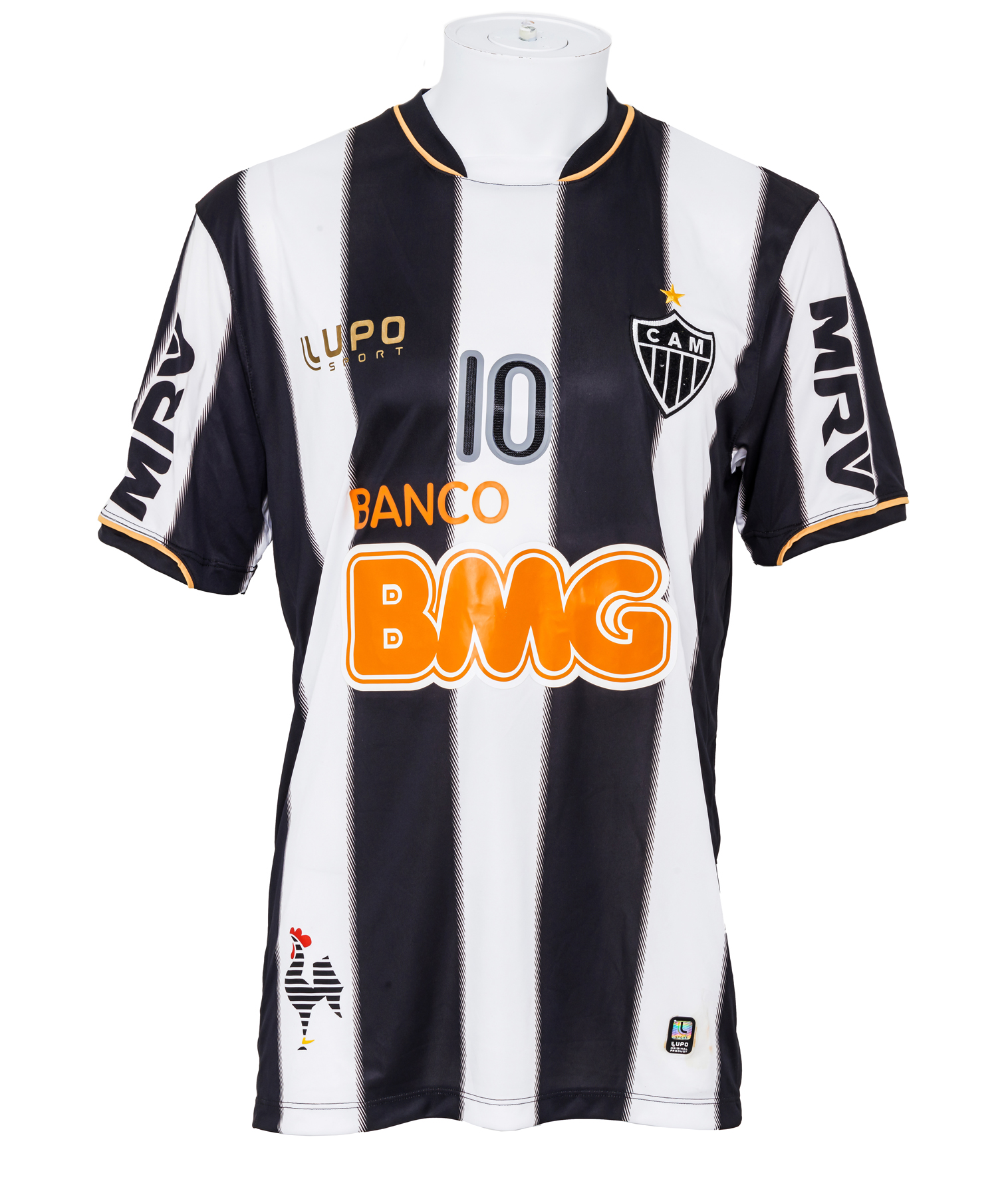 A Lupo Sport brand Clube Atlético Mineiro jersey match worn by Ronaldinho in the Copa Bridgestone