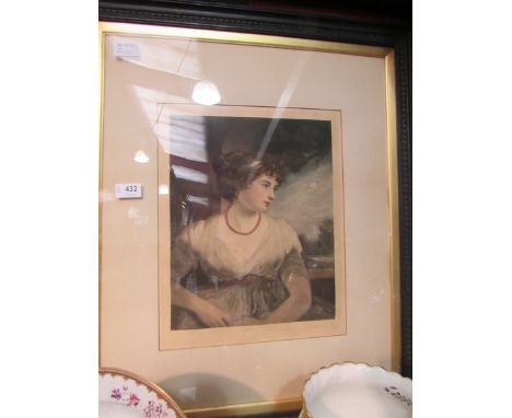A portrait of a female after Fred Millar (XIX- XX), signed, framed and glazed, 40cm x 32cm