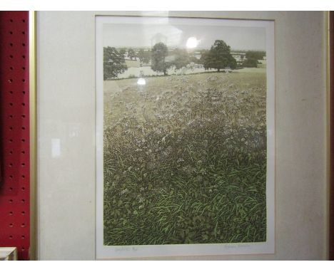 A limited edition print "Cornfields", 36.5cm x 28cm
